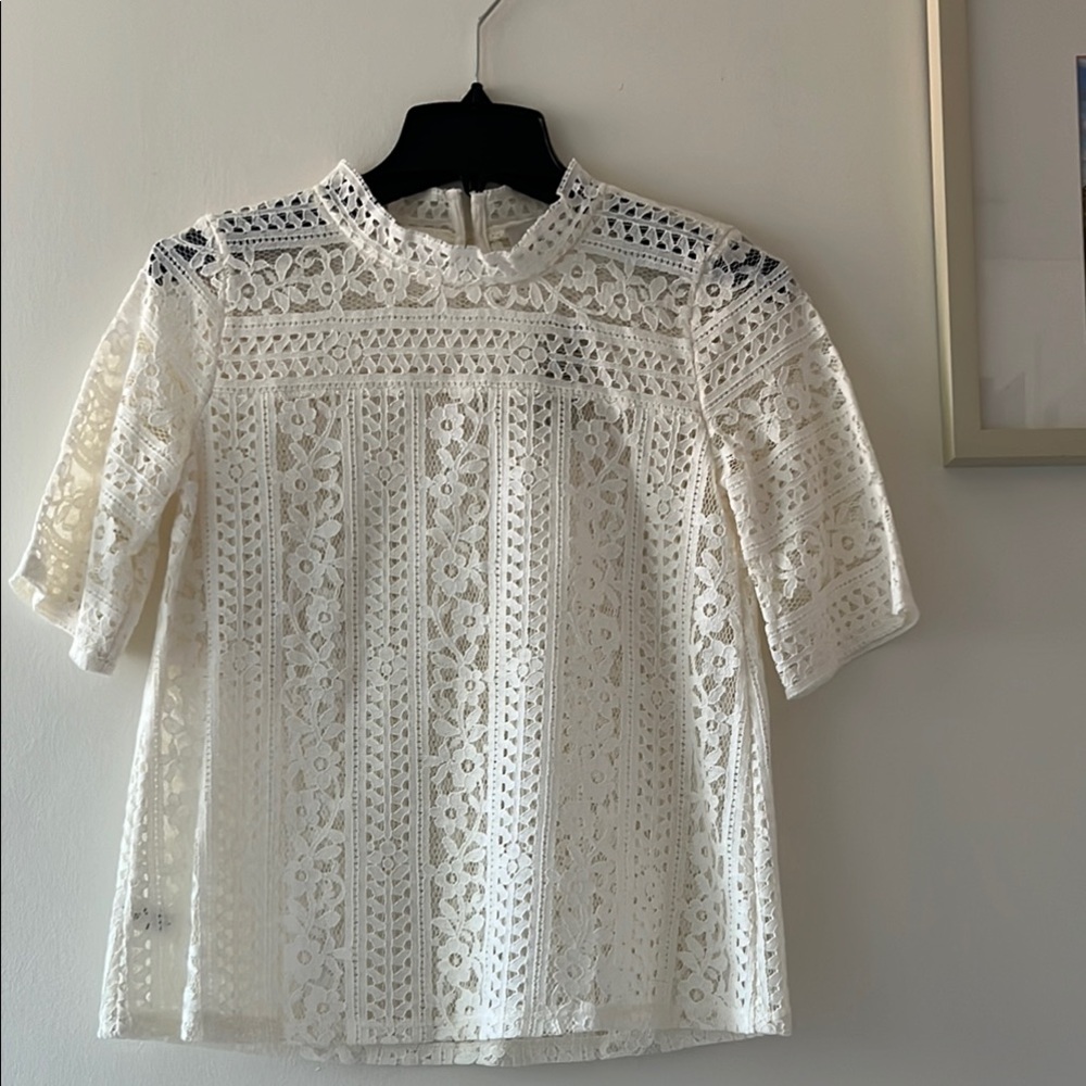 Ann Taylor Loft Lace Blouse